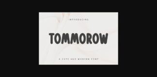 Tommorow Font Poster 1