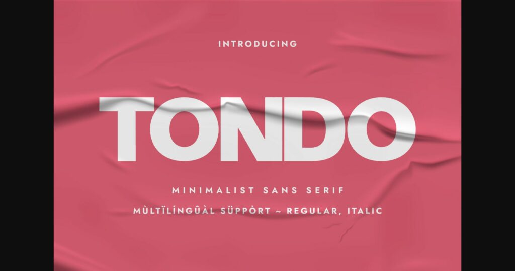 Tondo Font Poster 1