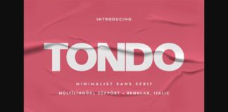 Tondo Font Poster 1