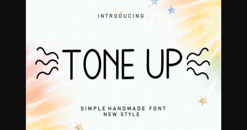 Tone Up Font Poster 3