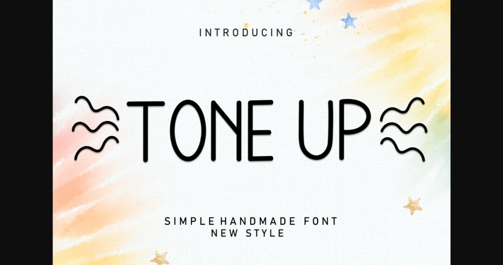 Tone Up Font Poster 1