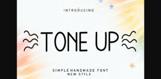 Tone Up Font Poster 1