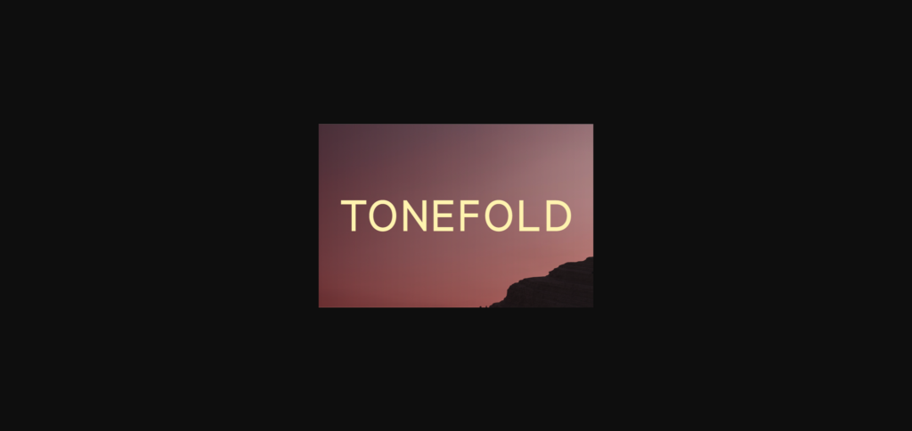 Tonefold Font Poster 3