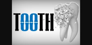Tooth Font Poster 1