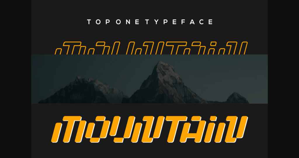 Topone Font Poster 4