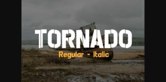 Tornado Font Poster 1
