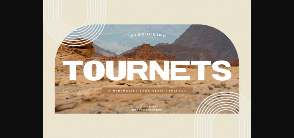 Tournets Font Poster 3