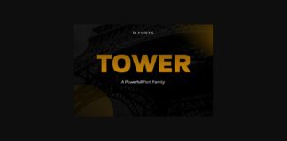 Tower Font Poster 1