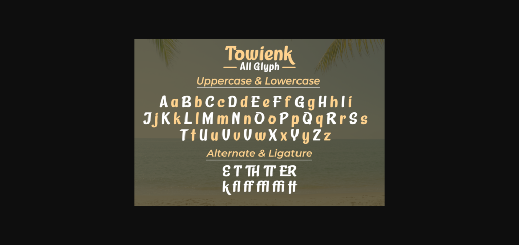 Towienk Font Poster 10