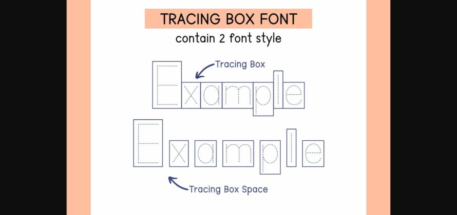 Tracing Box Font Poster 2