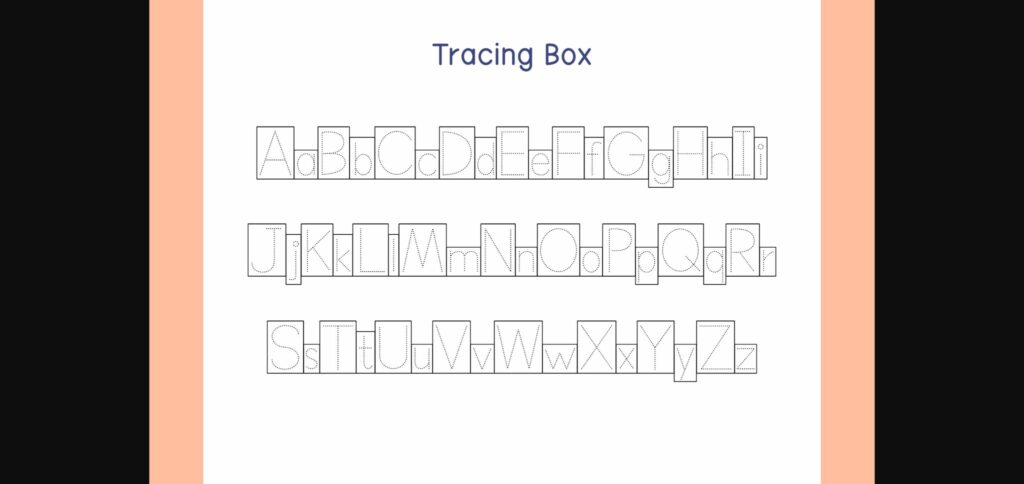 Tracing Box Font Poster 5