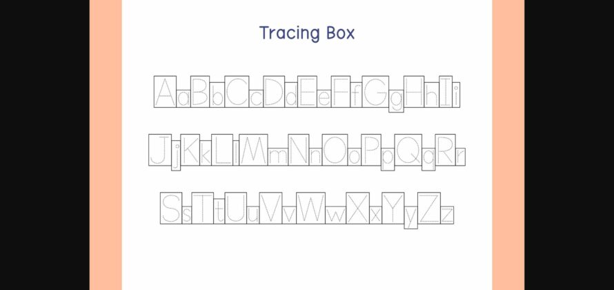 Tracing Box Font Poster 5