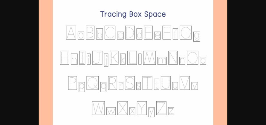 Tracing Box Font Poster 6