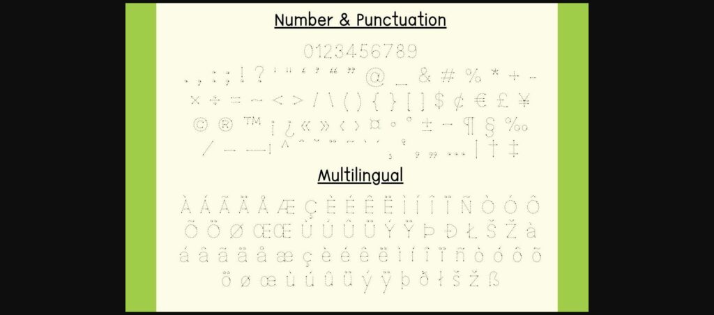 Tracing Fun Font Poster 8