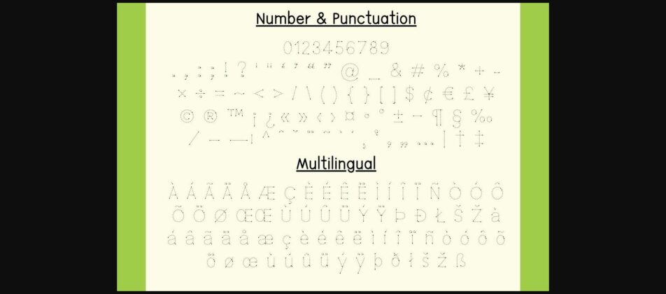 Tracing Fun Font Poster 8