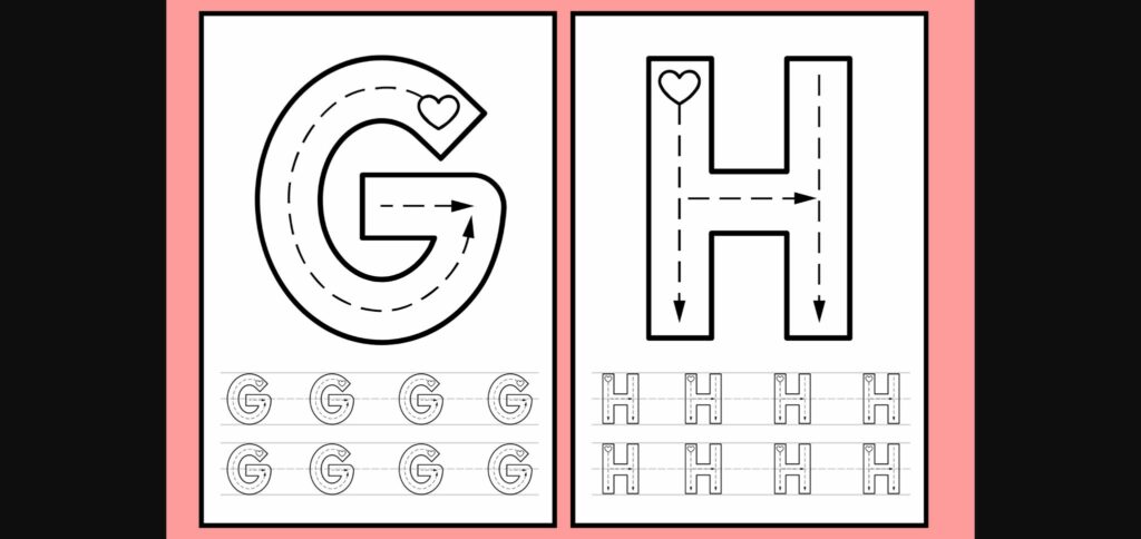 Tracing Heart Font Poster 9