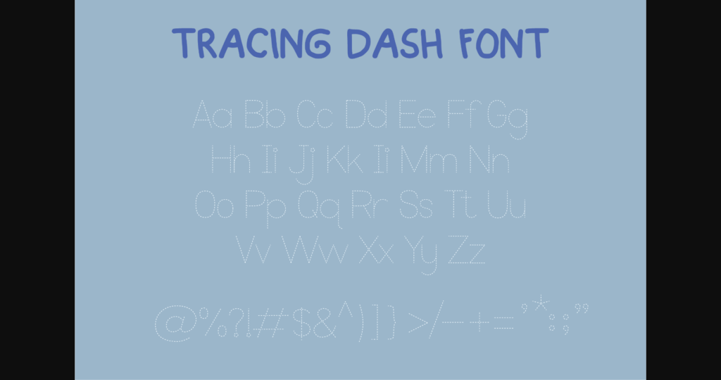 Tracing Pro Font Poster 5