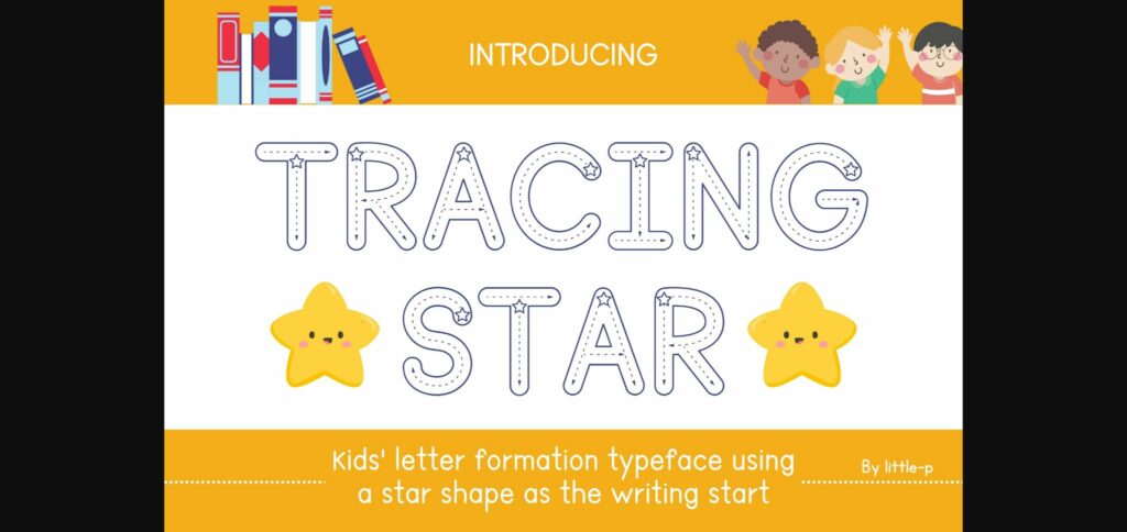 Tracing Star Font Poster 1