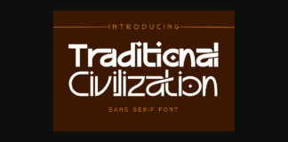 Traditional Civilization Font Poster 1