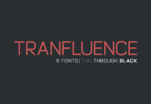 Tranfluence Font Poster 1