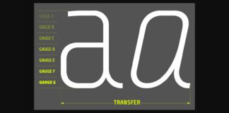 Transfer Font Poster 1