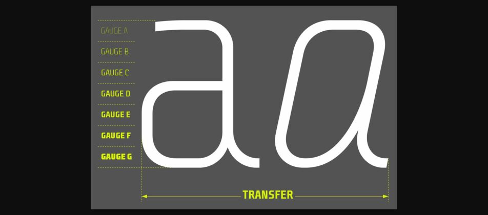 Transfer Font Poster 1