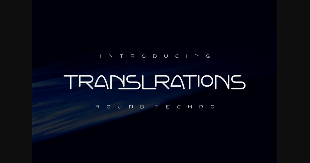 Translrations Font Poster 1