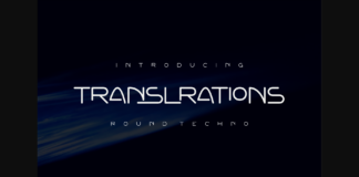 Translrations Font Poster 1