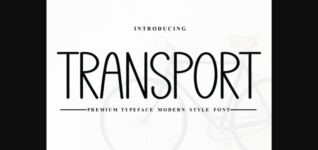 Transport Font Poster 3