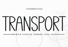 Transport Font Poster 1