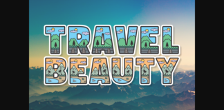 Travel Beauty Font Poster 1