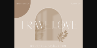 Travel Love Font Poster 1