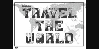 Travel the World Font Poster 1