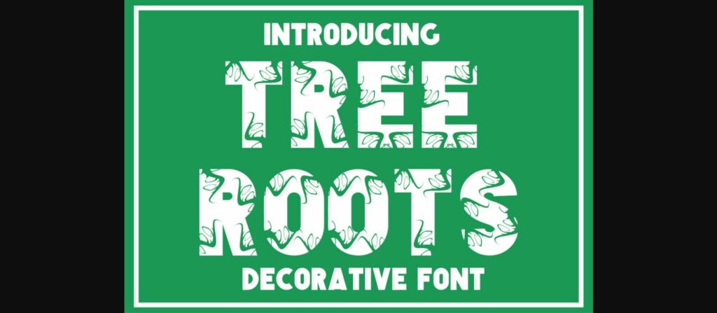 Tree Roots Font Poster 3