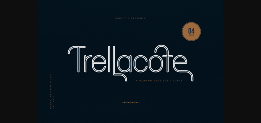 Trellacote Font Poster 3