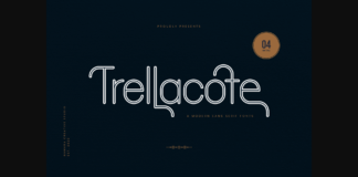 Trellacote Font Poster 1