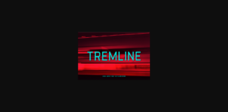 Tremline Font Poster 1