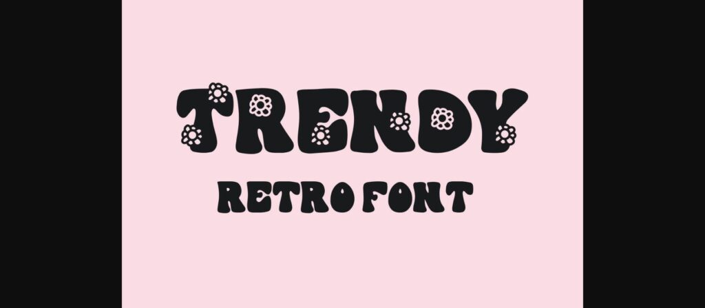 Trendy Font Poster 3