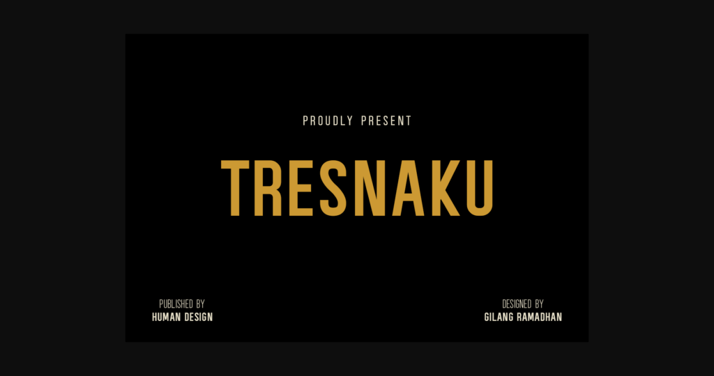 Tresnaku Font Poster 3