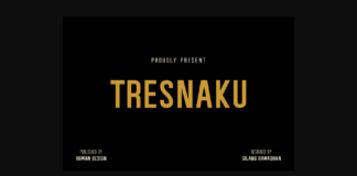 Tresnaku Font Poster 1