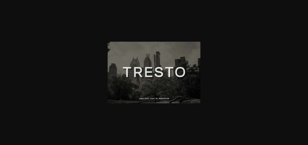 Tresto Font Poster 3