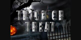 Trick or Treat Font Poster 1