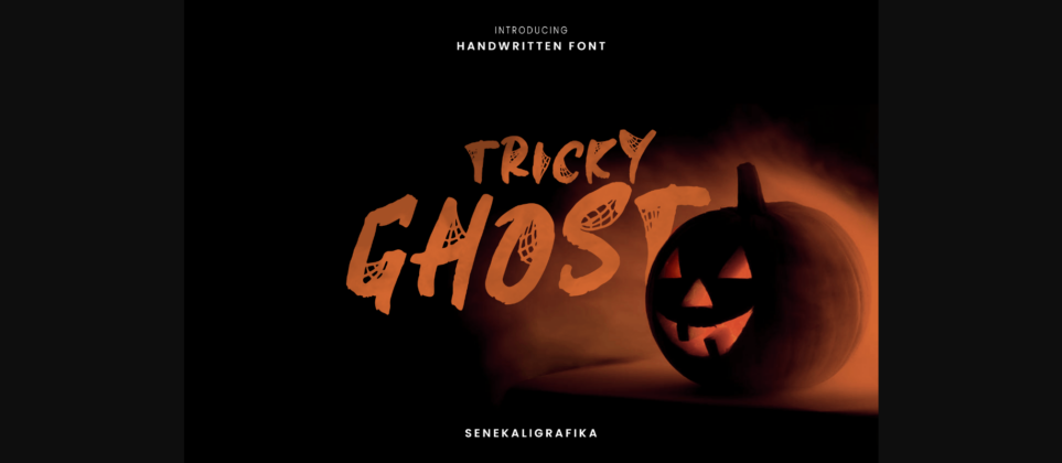 Tricky Ghost Font Poster 3