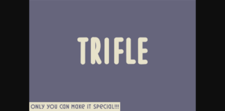 Trifle Font Poster 1