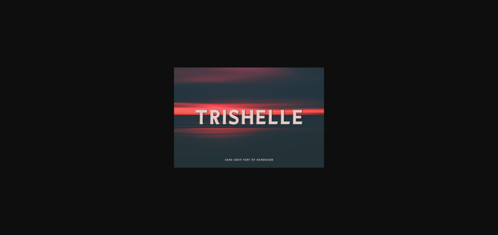 Trishelle Font Poster 3