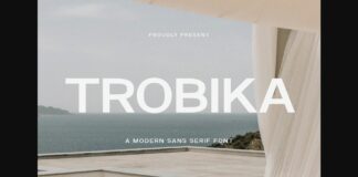 Trobika Font Poster 1