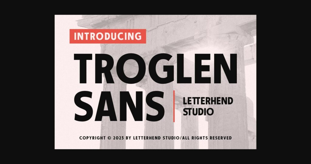 Troglen Sans Font Poster 1