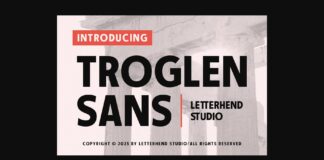 Troglen Sans Font Poster 1