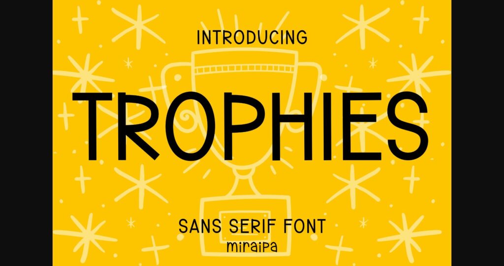 Trophies Font Poster 1