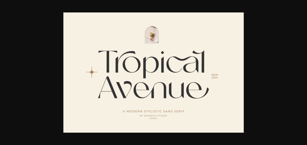 Tropical Avenue Font Poster 3